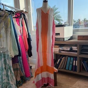 Colorful Striped Maxi Dress